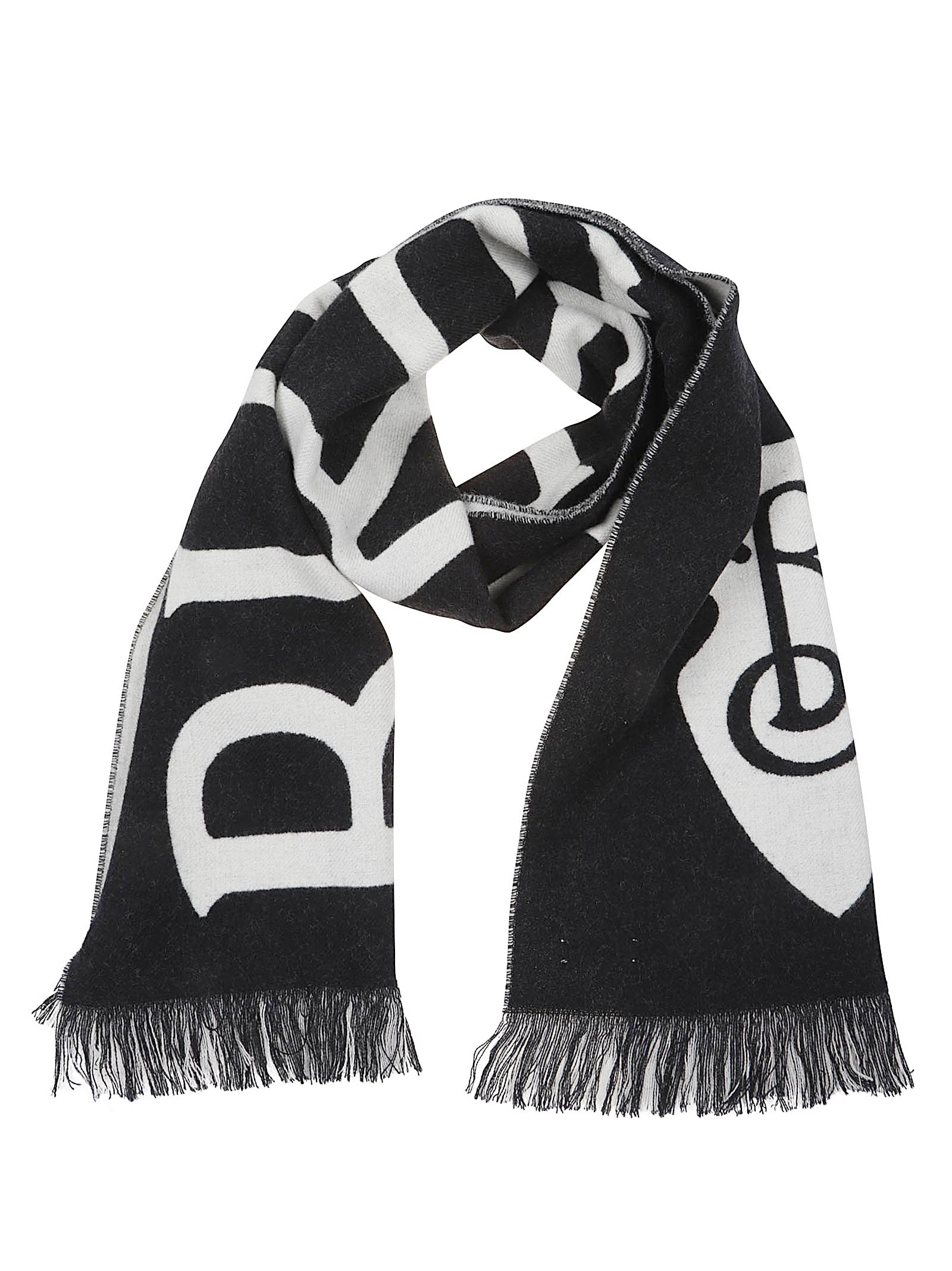 Fringed Merino Wool Scarf