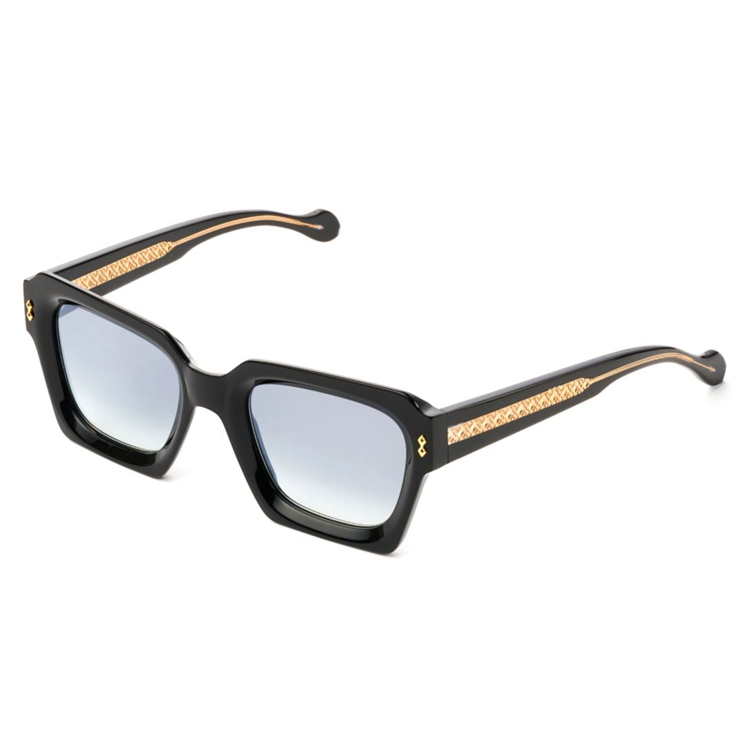 Kallima Glamour Oversized Square Frame Sunglasses with Gold Detailing