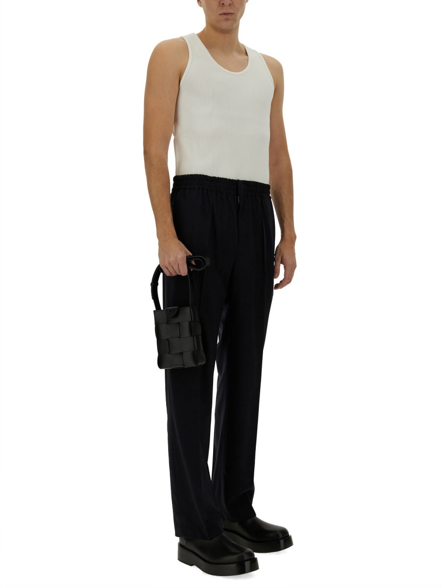 Tailored Wool Pants with Classic Fit