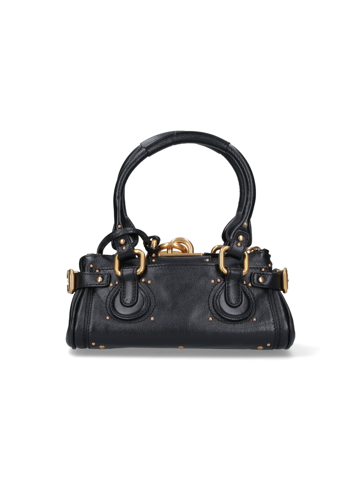Textured Buffalo Leather Small Paddington Handbag