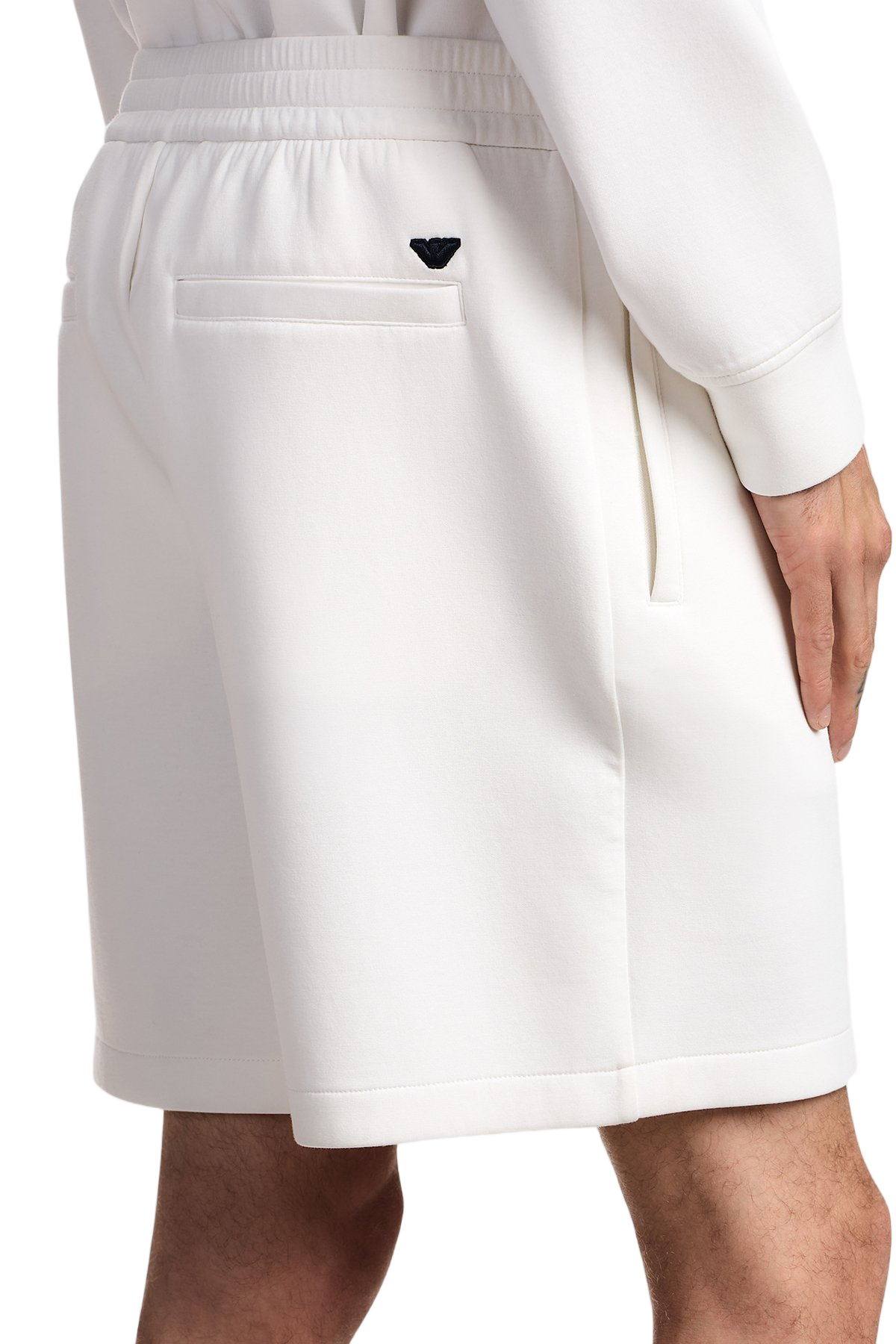 Double Knit Elasticized Waist Bermuda Shorts