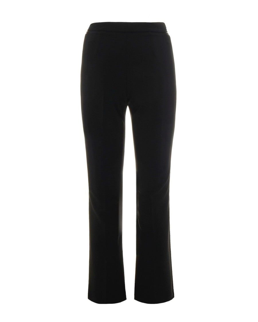 Black Double Crêpe Trousers