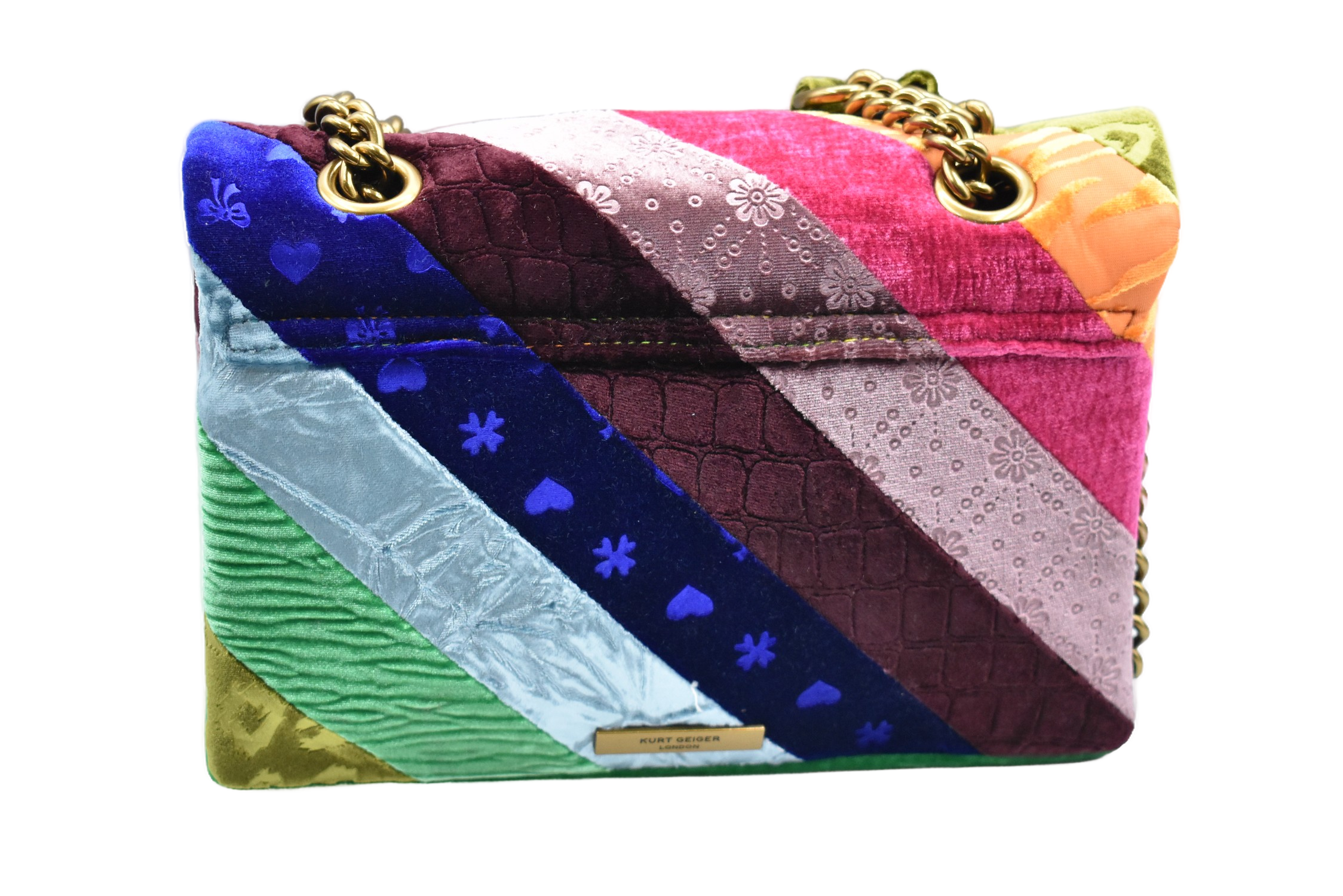 Patchwork Velvet Handbag