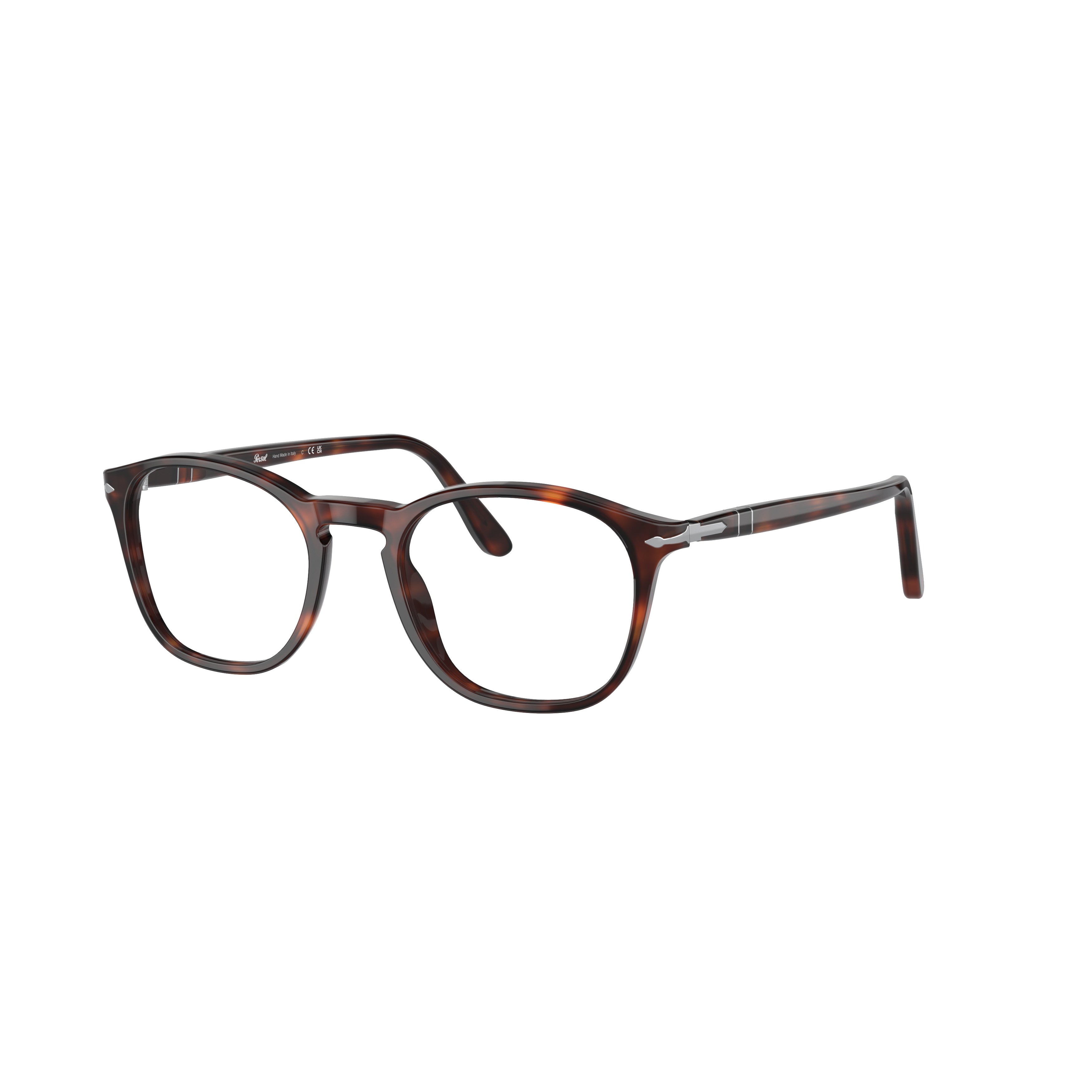 0po3007v Tortoiseshell-patterned Acetate Eyeglasses with Keyhole Bridge