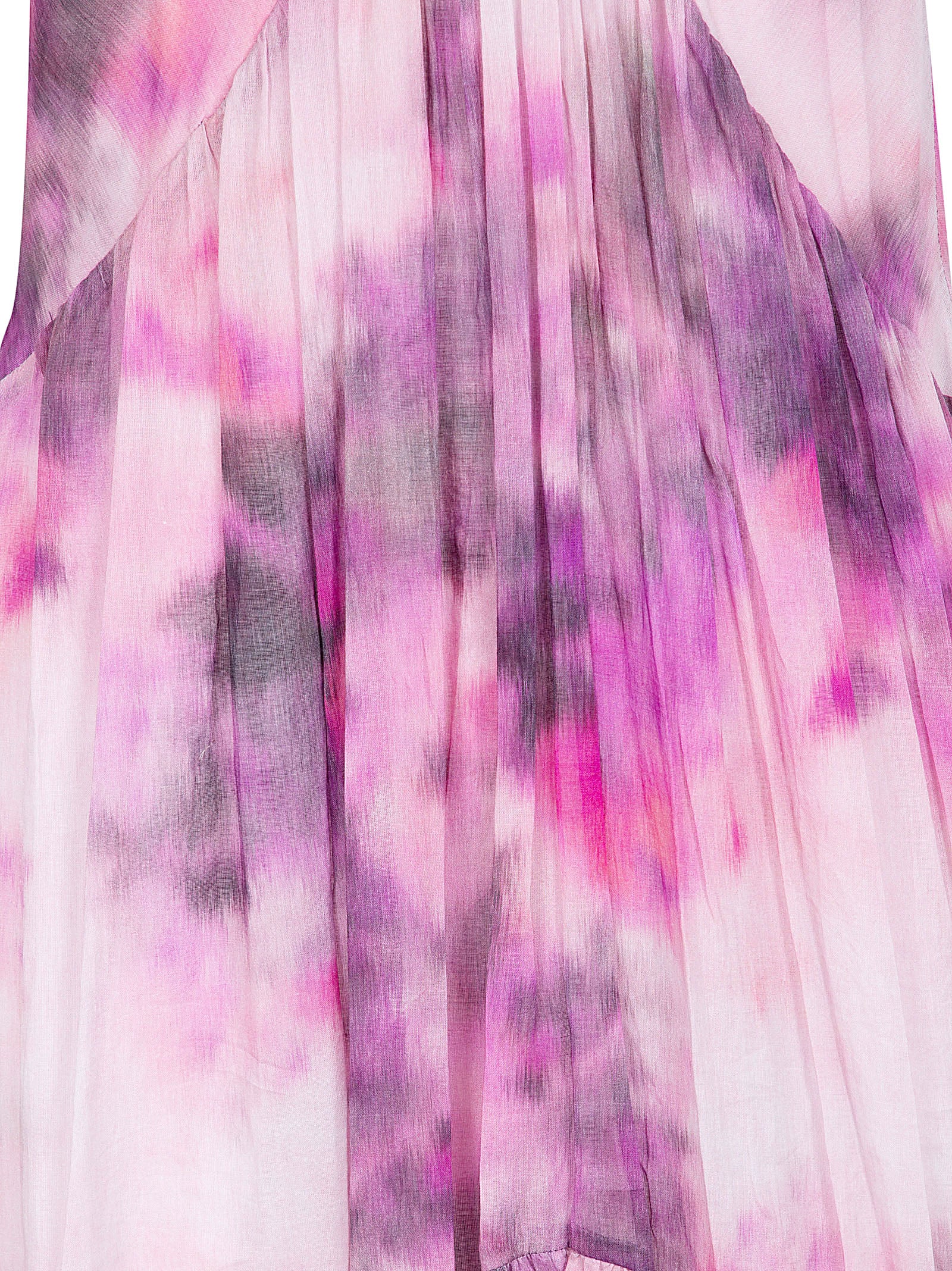 Maxi Dress in Organic Cotton Voile with Cloud Print