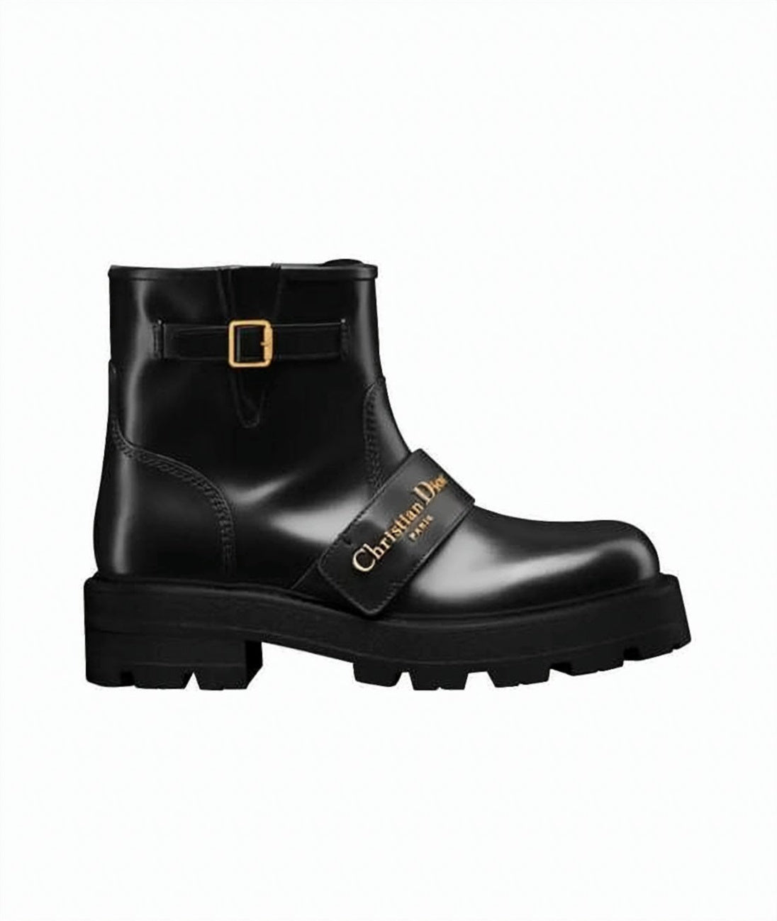 Smooth Calf Leather Ankle Boots with Polished Finish