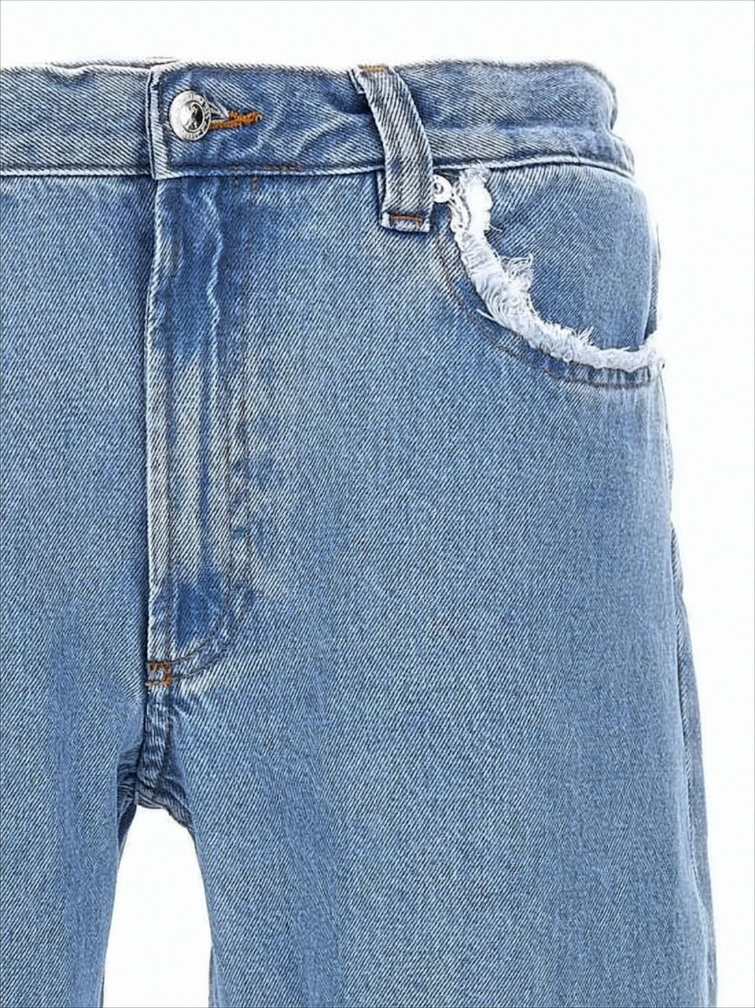 Light Blue Distressed Denim Pants