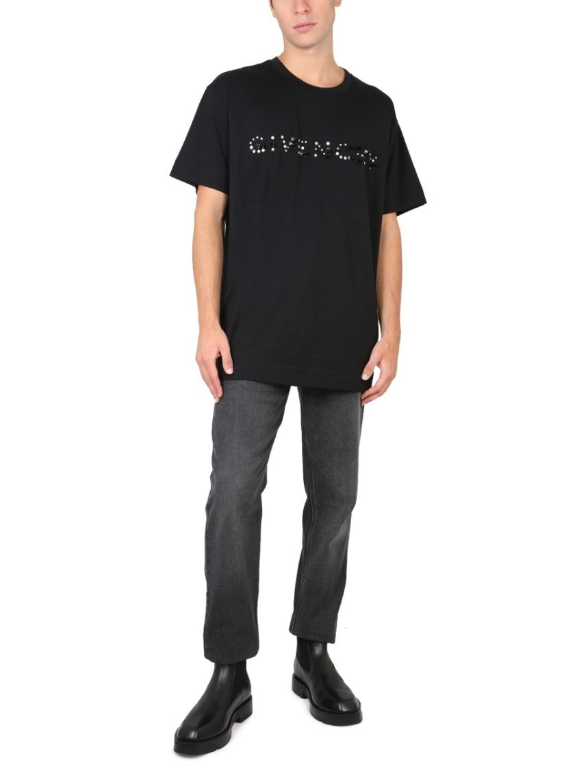 Black T-Shirt With Bold Logo