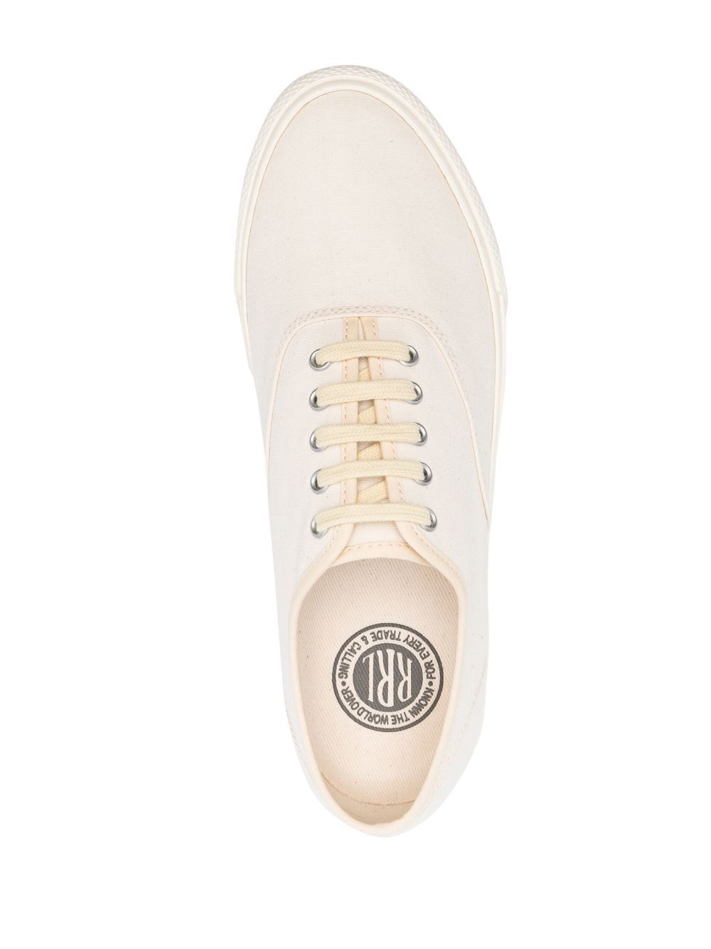 Minimalist Cream Canvas Sneakers