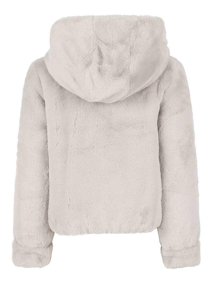 Reversible Faux Fur Puffer Jacket
