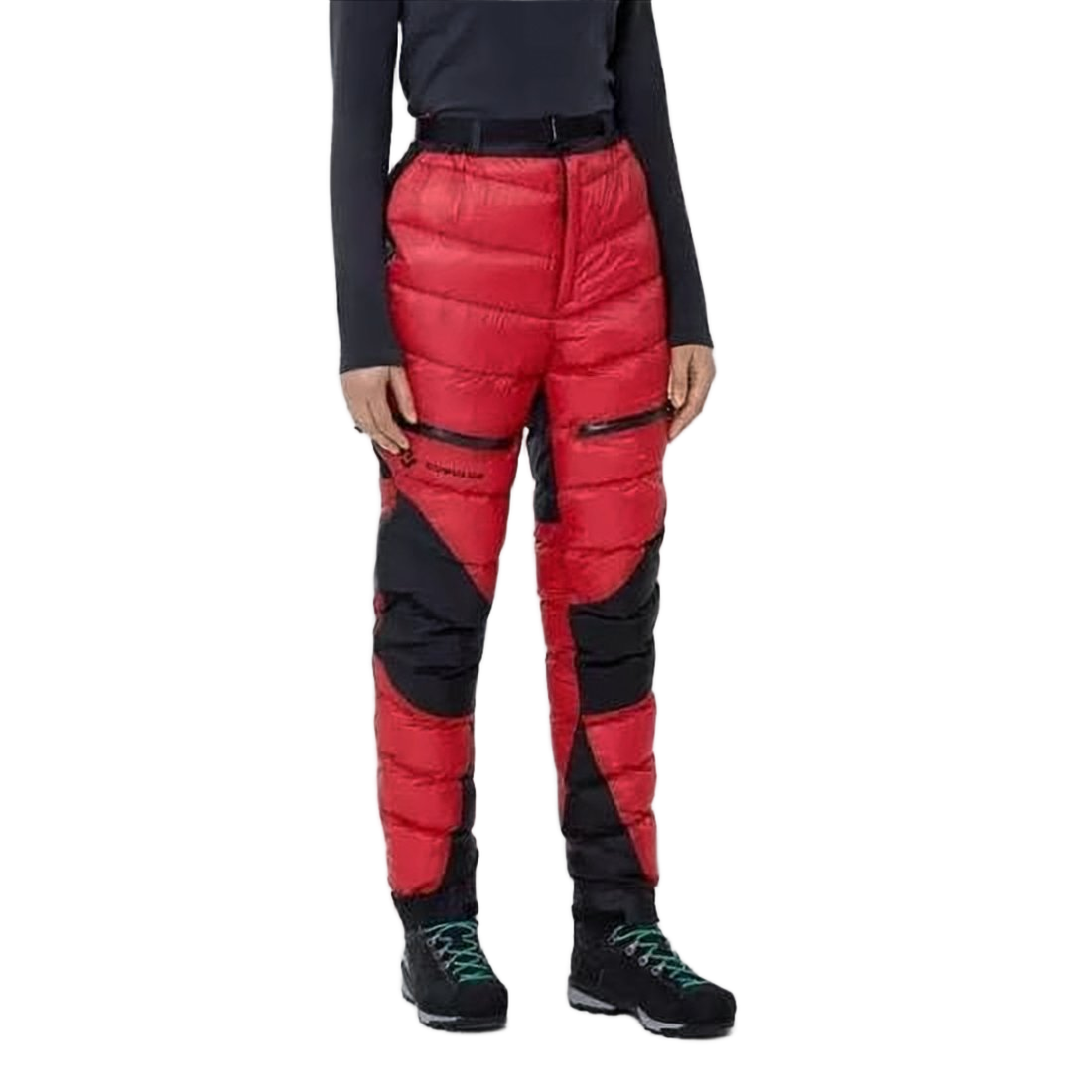 Quilted Track Pants With Adjustable Belt