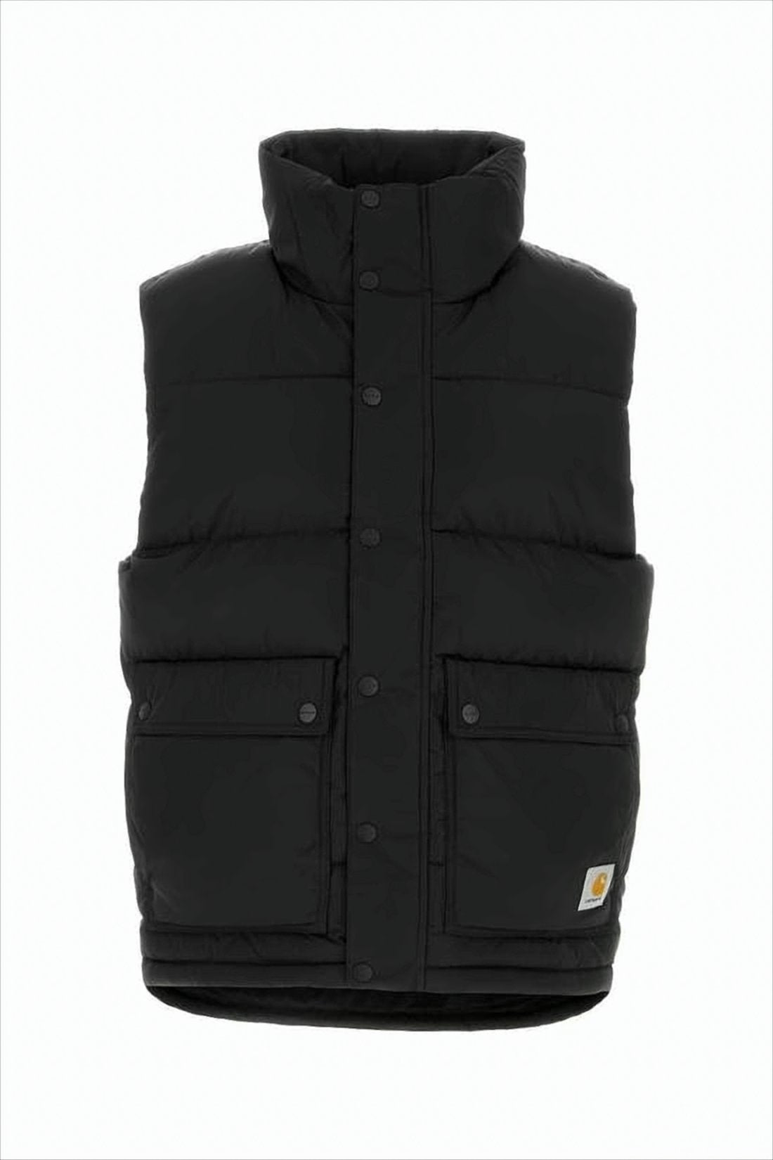Padded Vest with High Collar