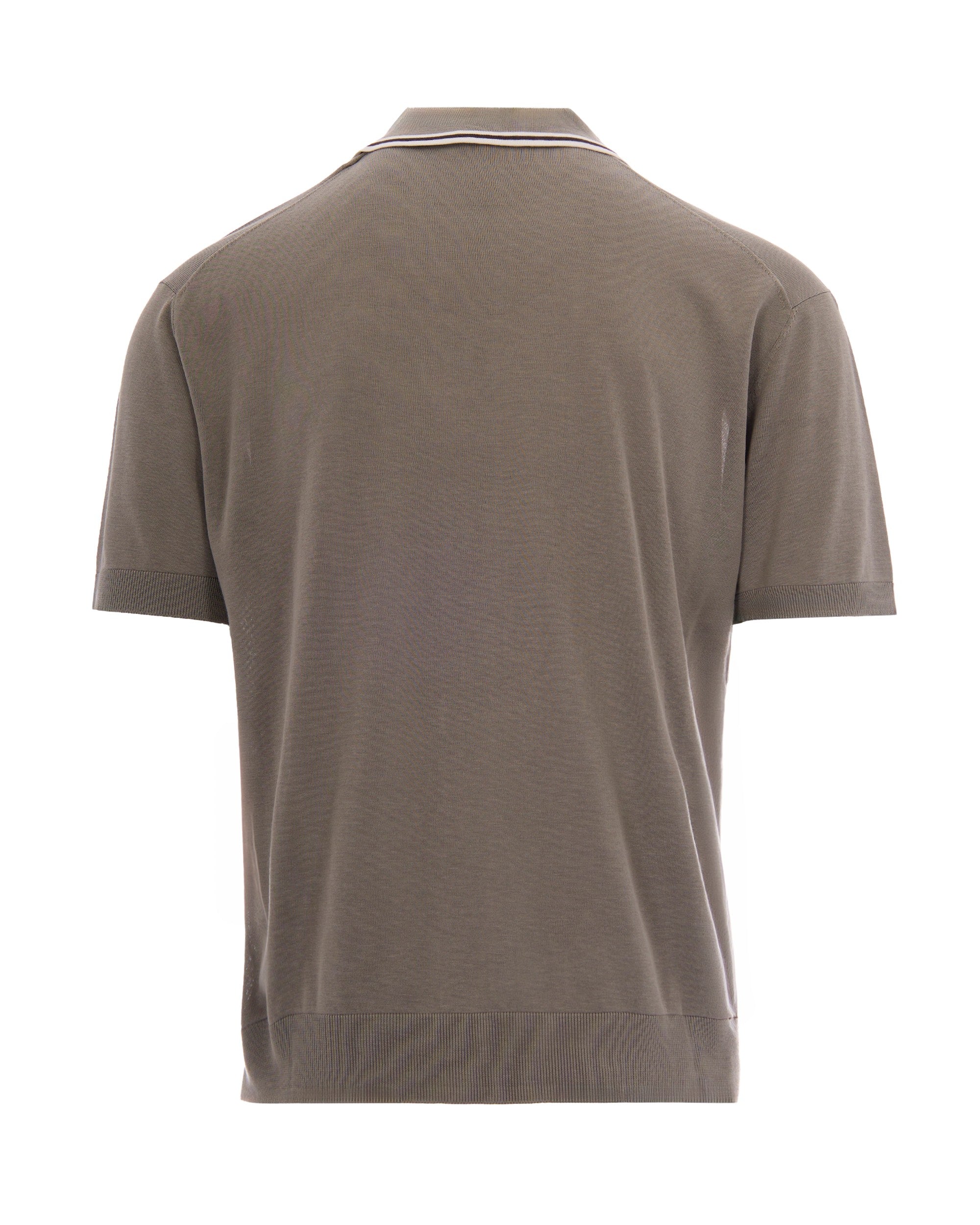 Paolo Pecora Green Silk Polo