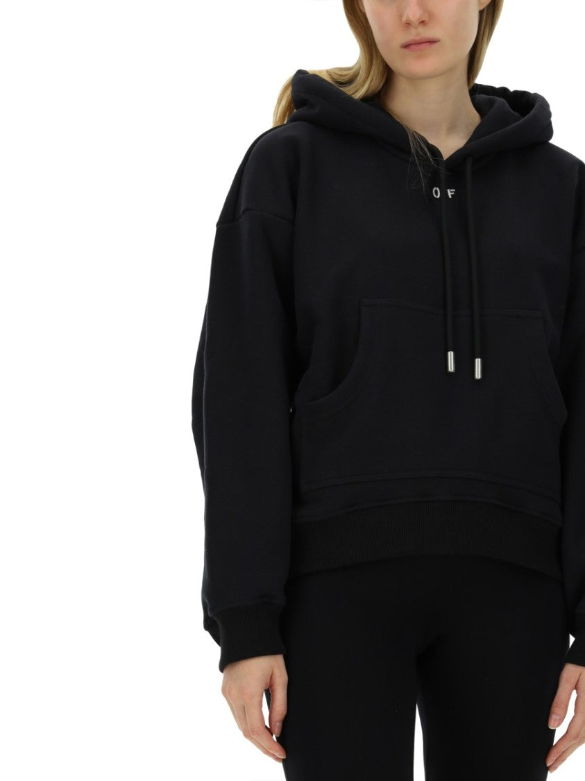 Black Oversized Hooded Sweatshirt