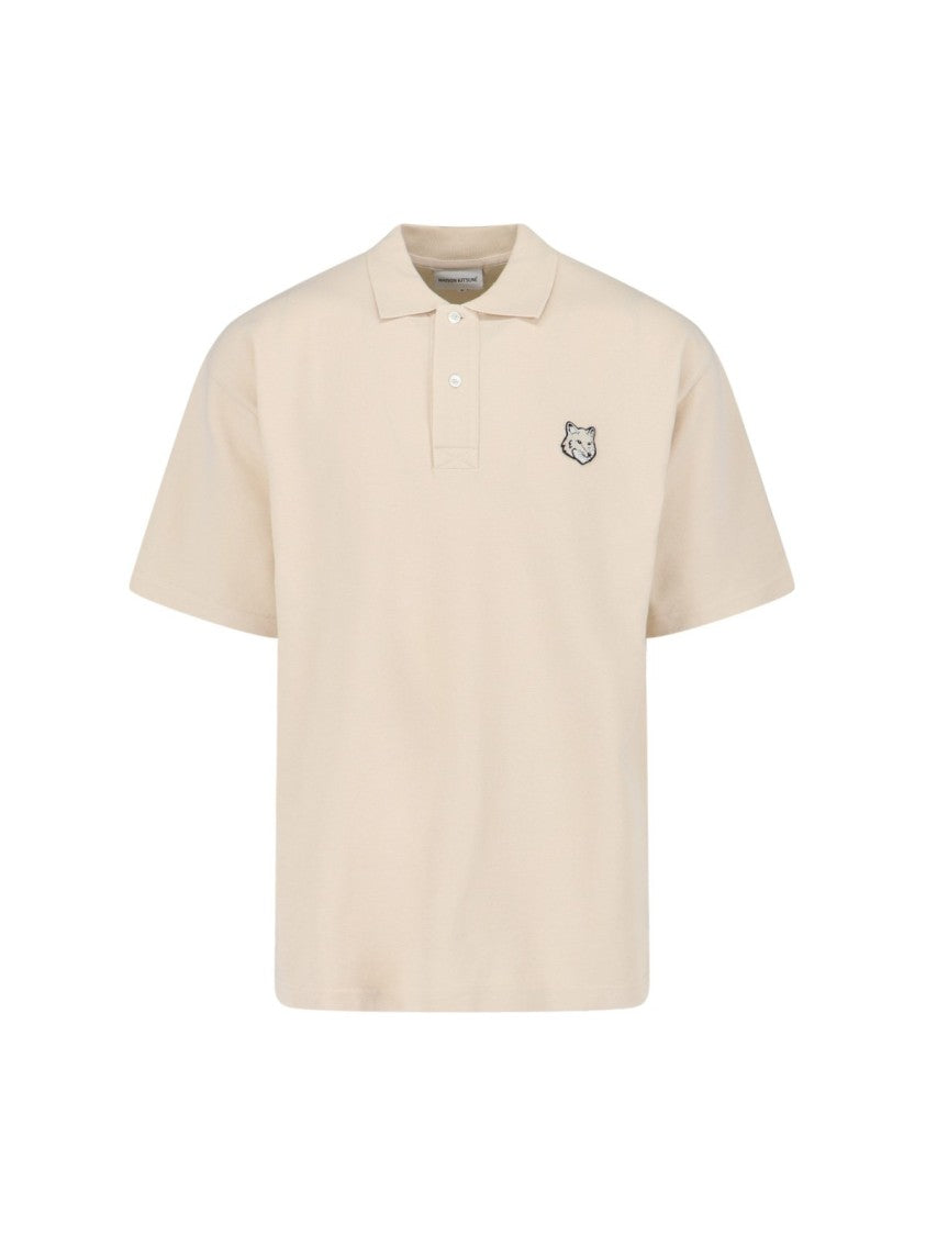 Short-Sleeved Polo Shirt with Classic Collar and Embroidered Emblem