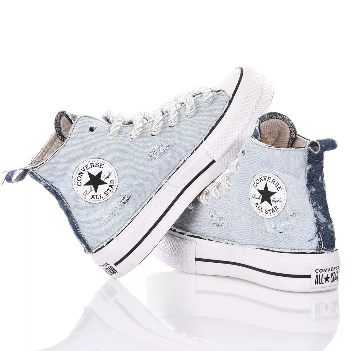Light Blue Platform Sneakers