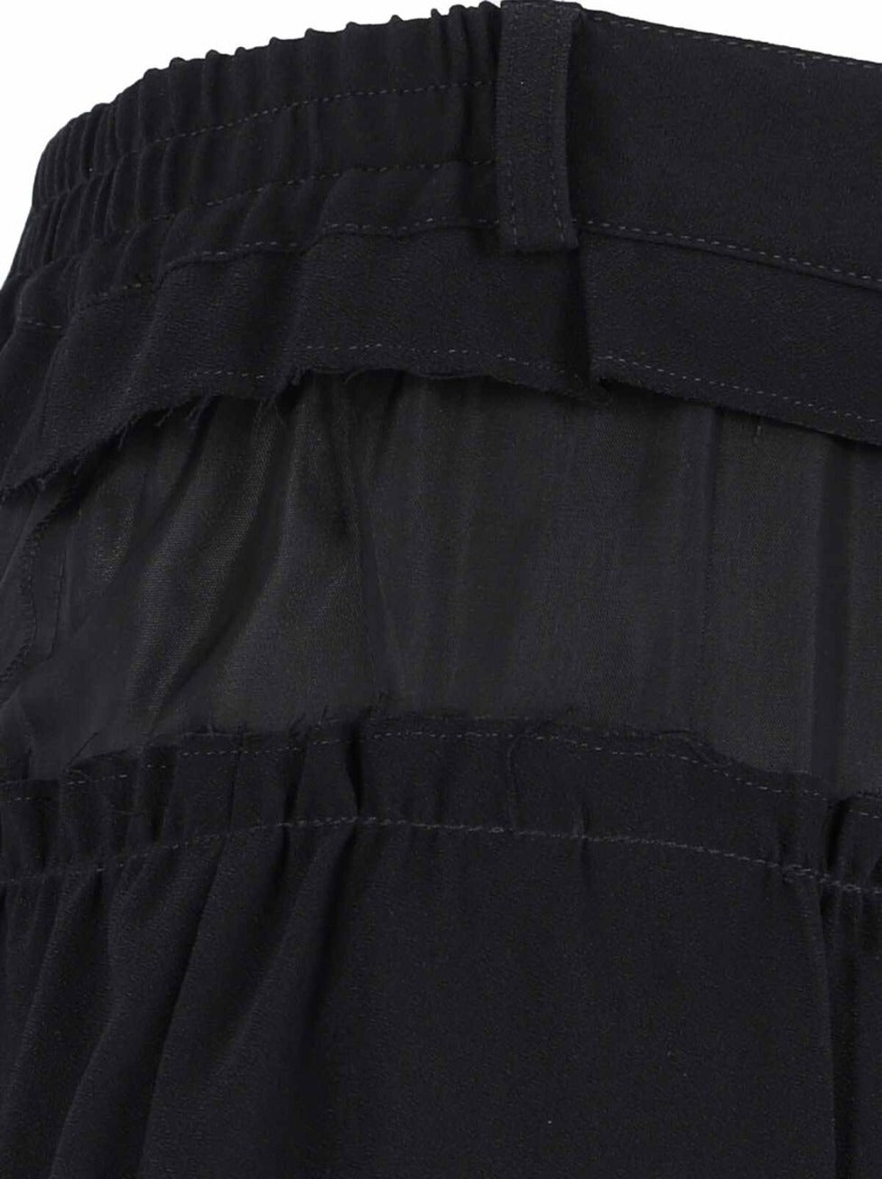 "Four Stitches" Midi Skirt – Black
