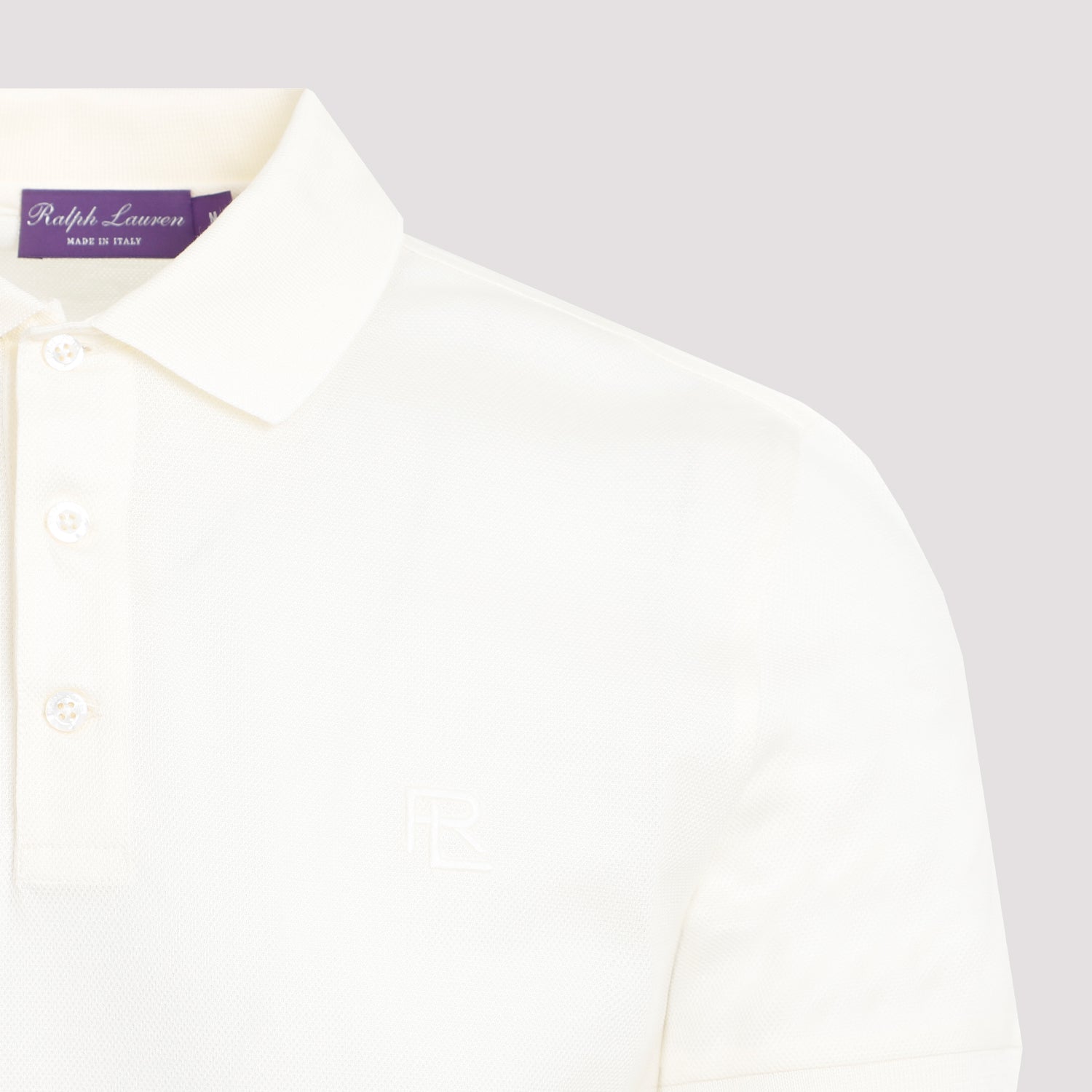 Short Sleeve Cream Cotton Polo