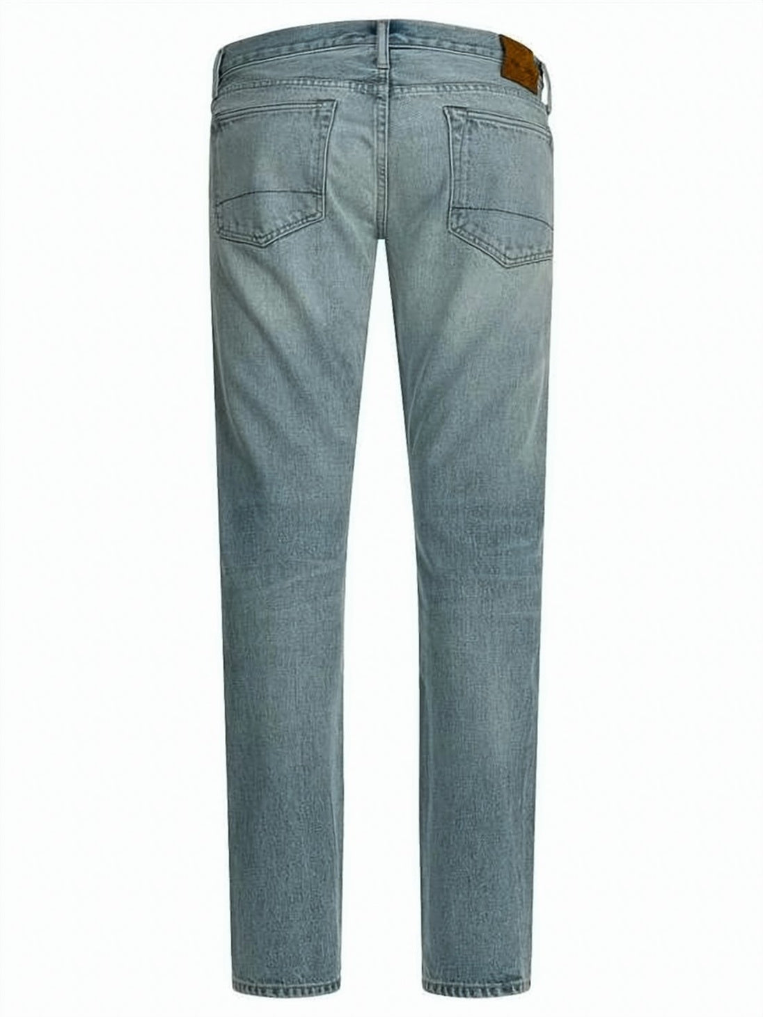 Light Blue Straight-Leg Denim Pants