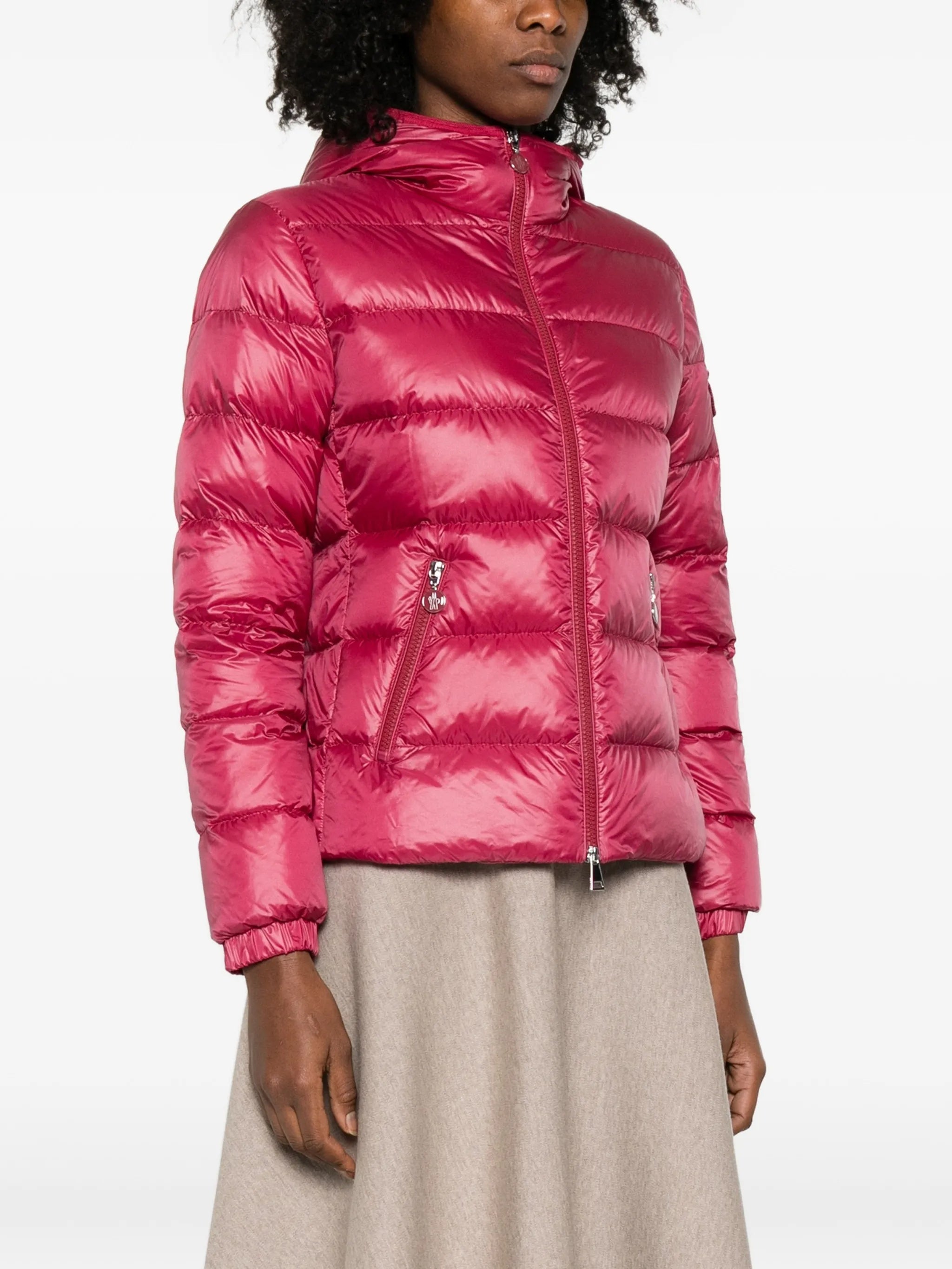 Red Glesse Quilted Cropped Jacket
