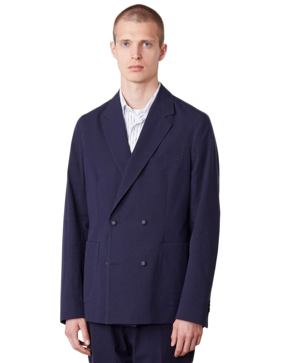 Double-Breasted Jacket With Notch Lapels
