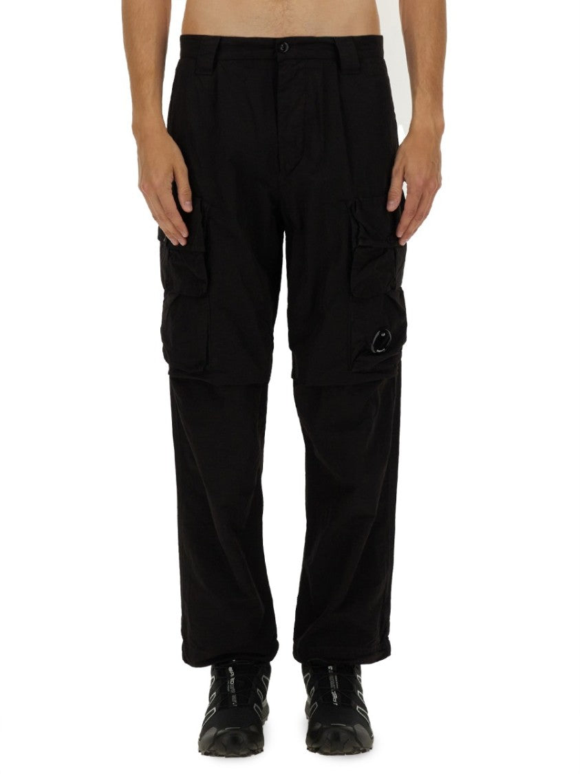 Relaxed Fit Black Cargo Pants