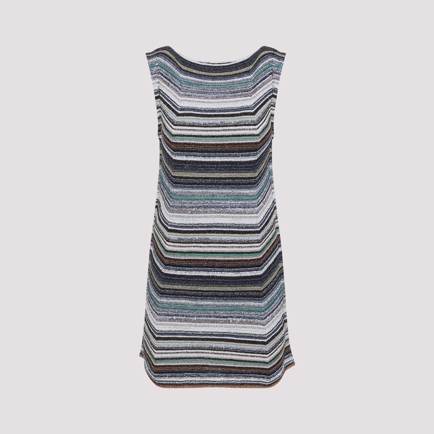 Vibrant Multicolor Striped Mini Dress