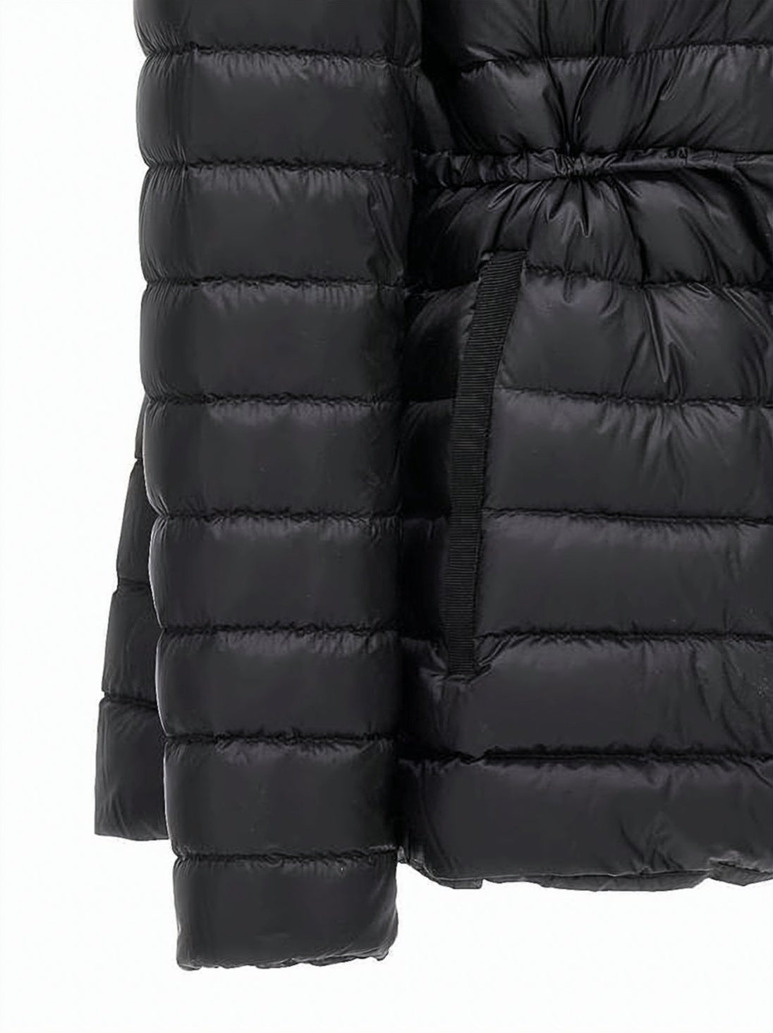 Quilted Down Jacket with Adjustable Collar