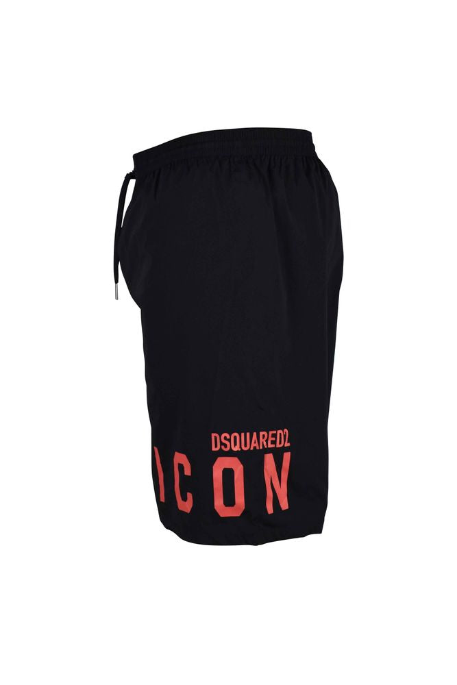 Black Nylon Swim Shorts