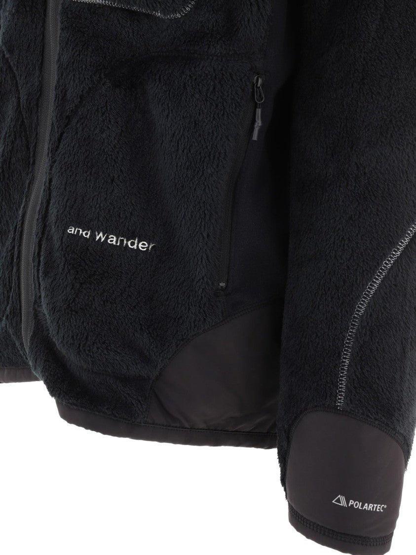 Plush Textured Jacket with High Collar