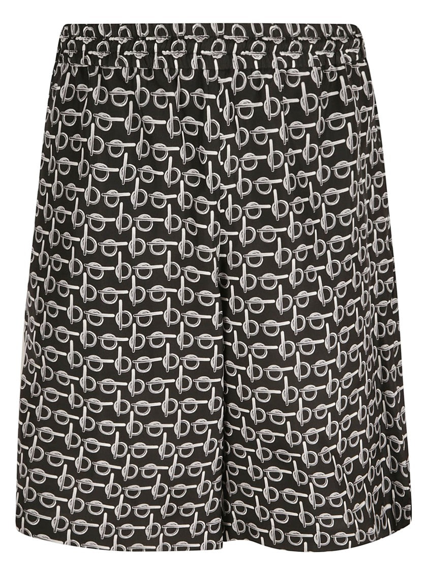 Lightweight Black Silk Shorts