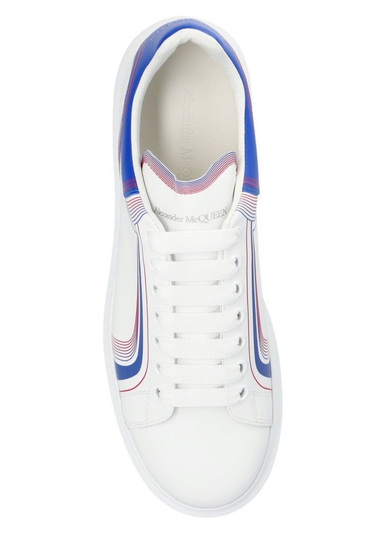 Sole Sneakers With Colorful Wave Patterns