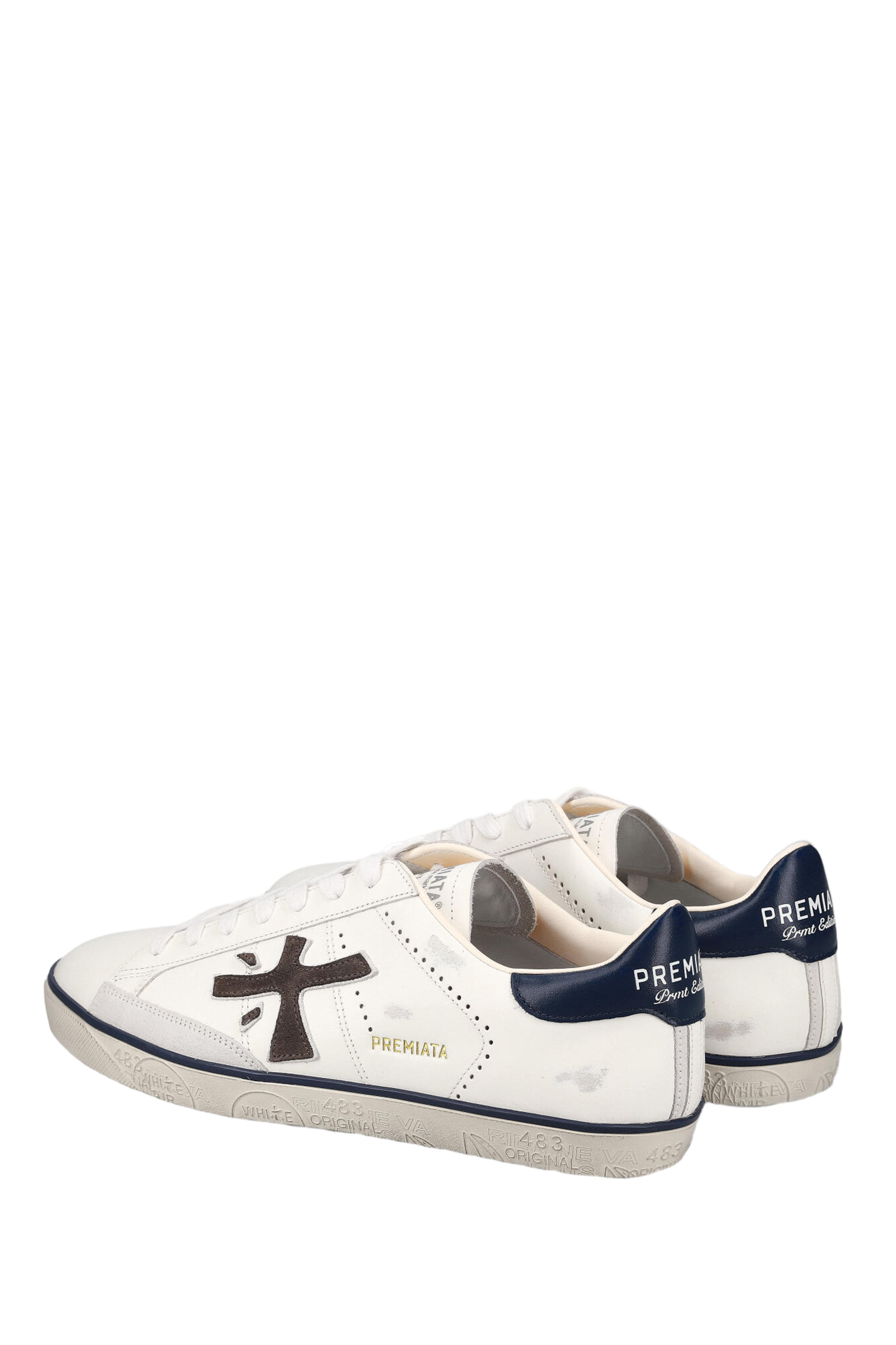 White Steven Leather Sneakers