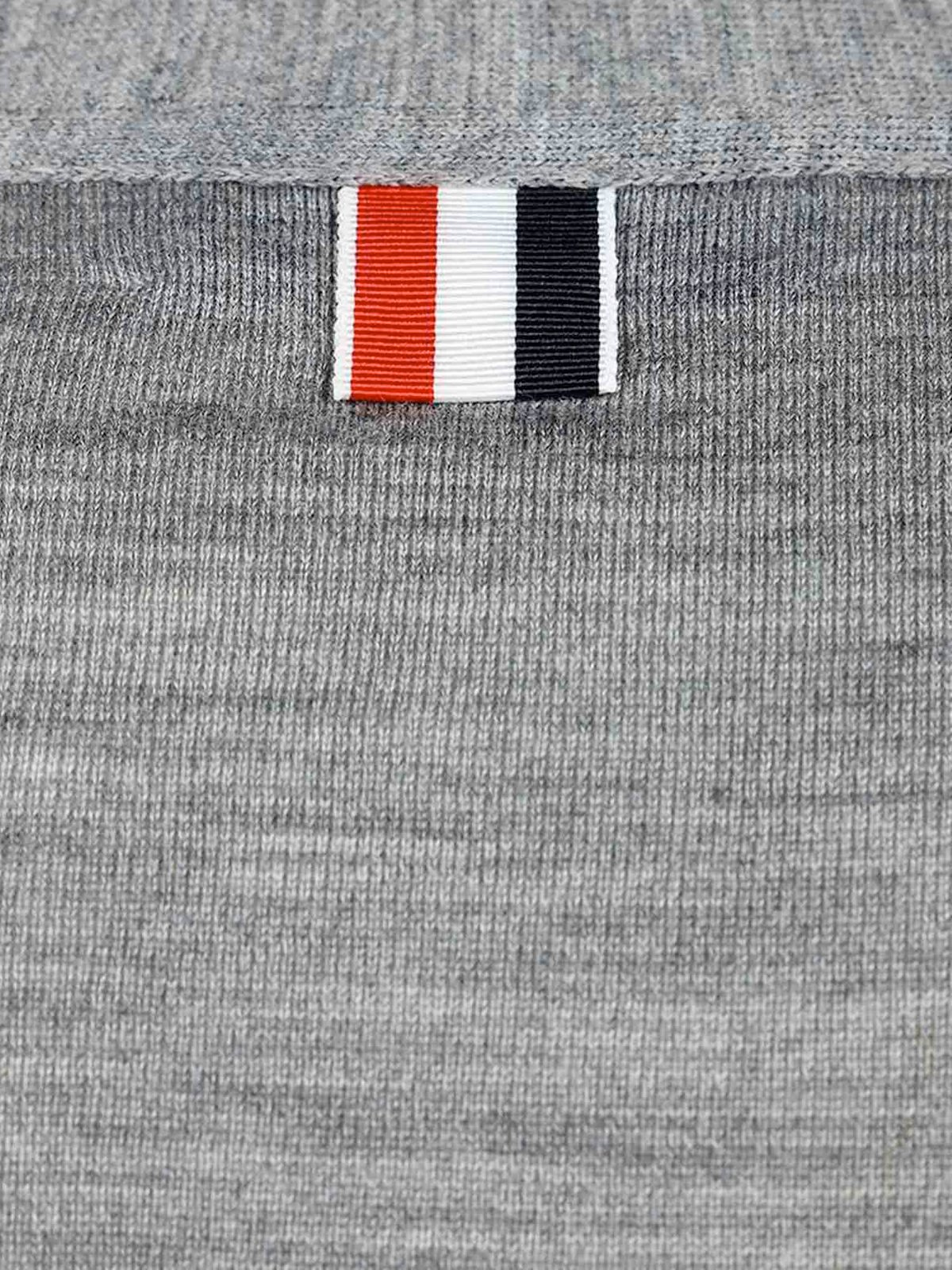 Tailored Grey Wool Cardigan