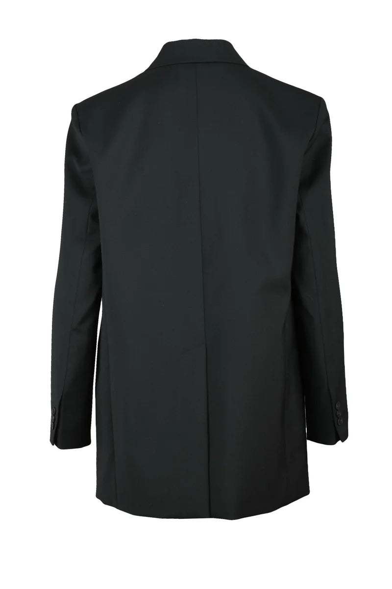 Long Jacket Virgin Wool - Black