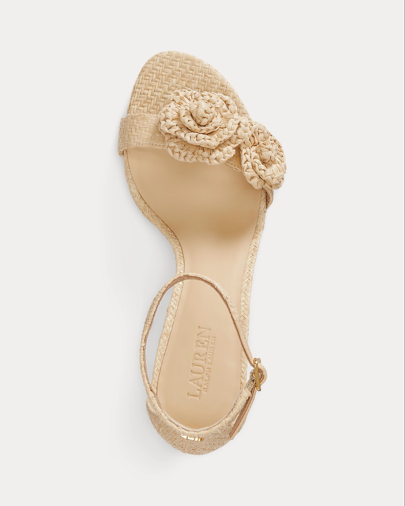Delicate High-Heeled Sandal with Woven Texture