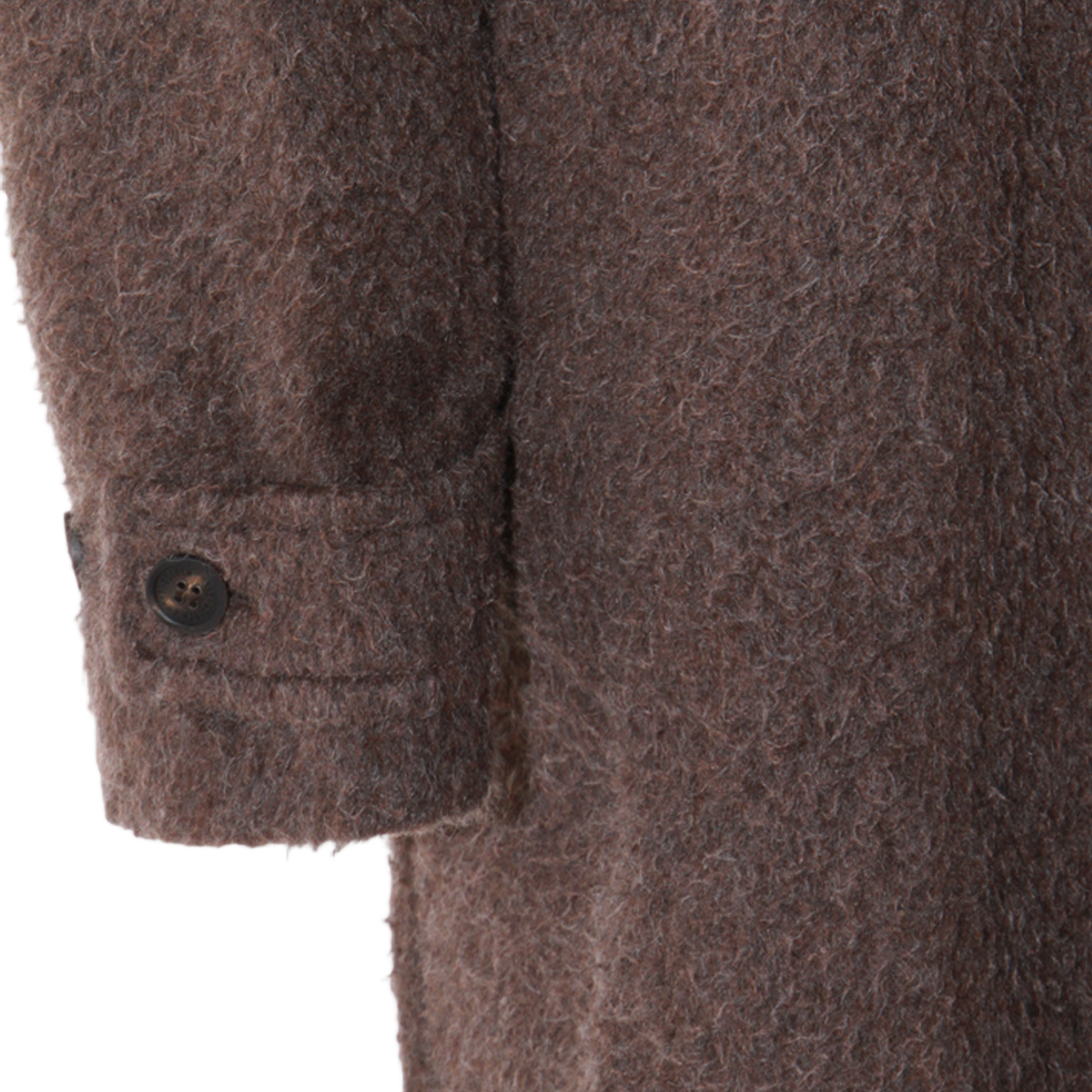 Textured Longline Coat with Classic Collar