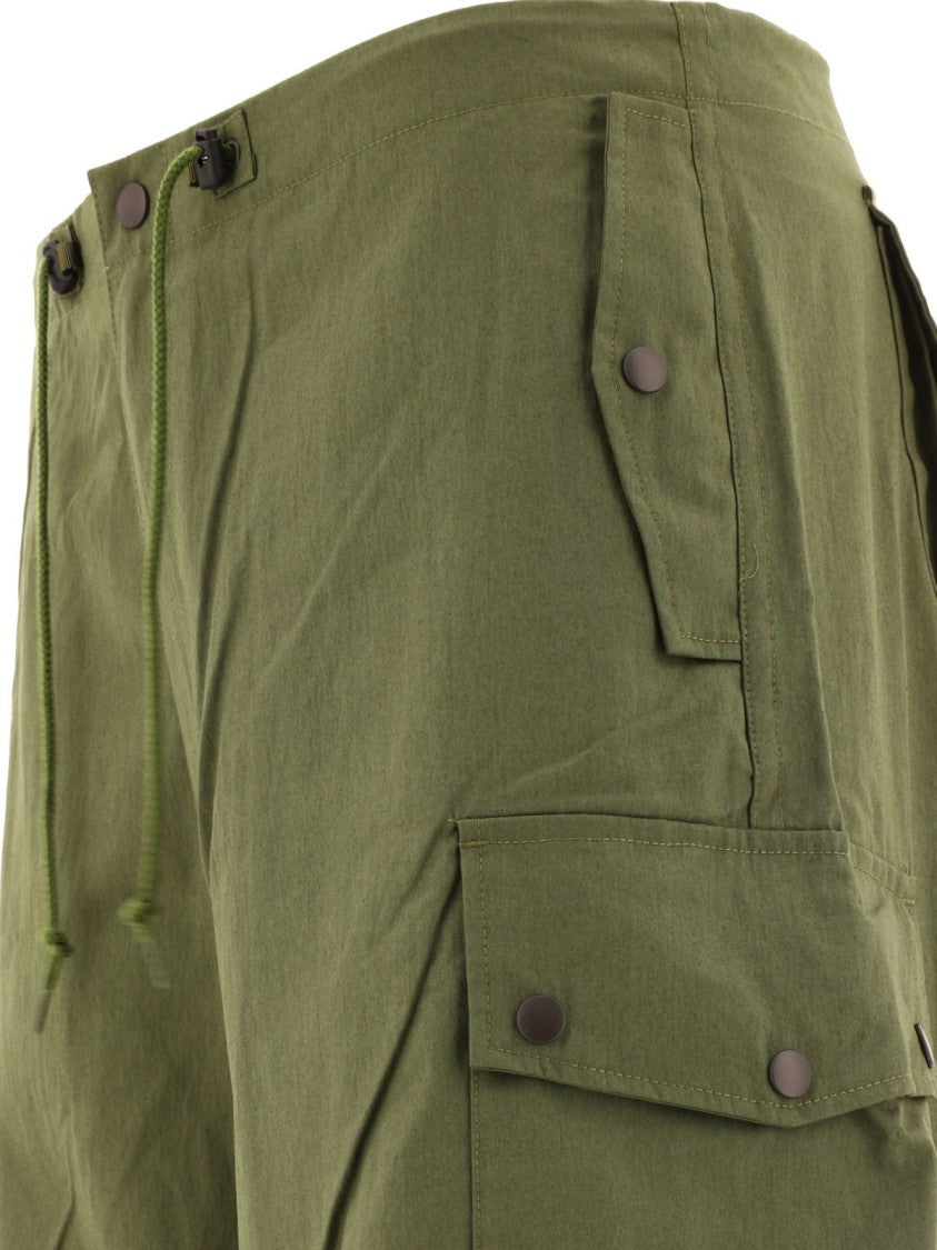 Utilitarian Straight-Leg Pants With Multiple Flap Pockets