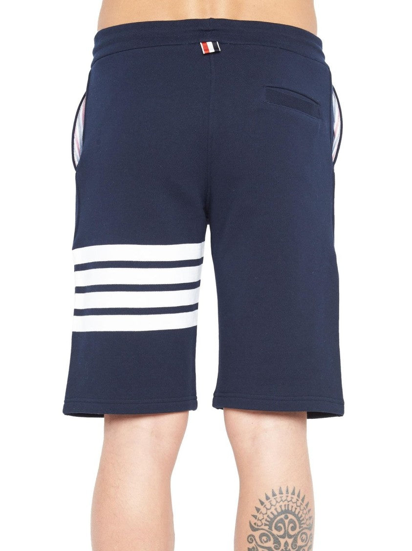 Classic Blue Cotton Shorts With Timeless Appeal