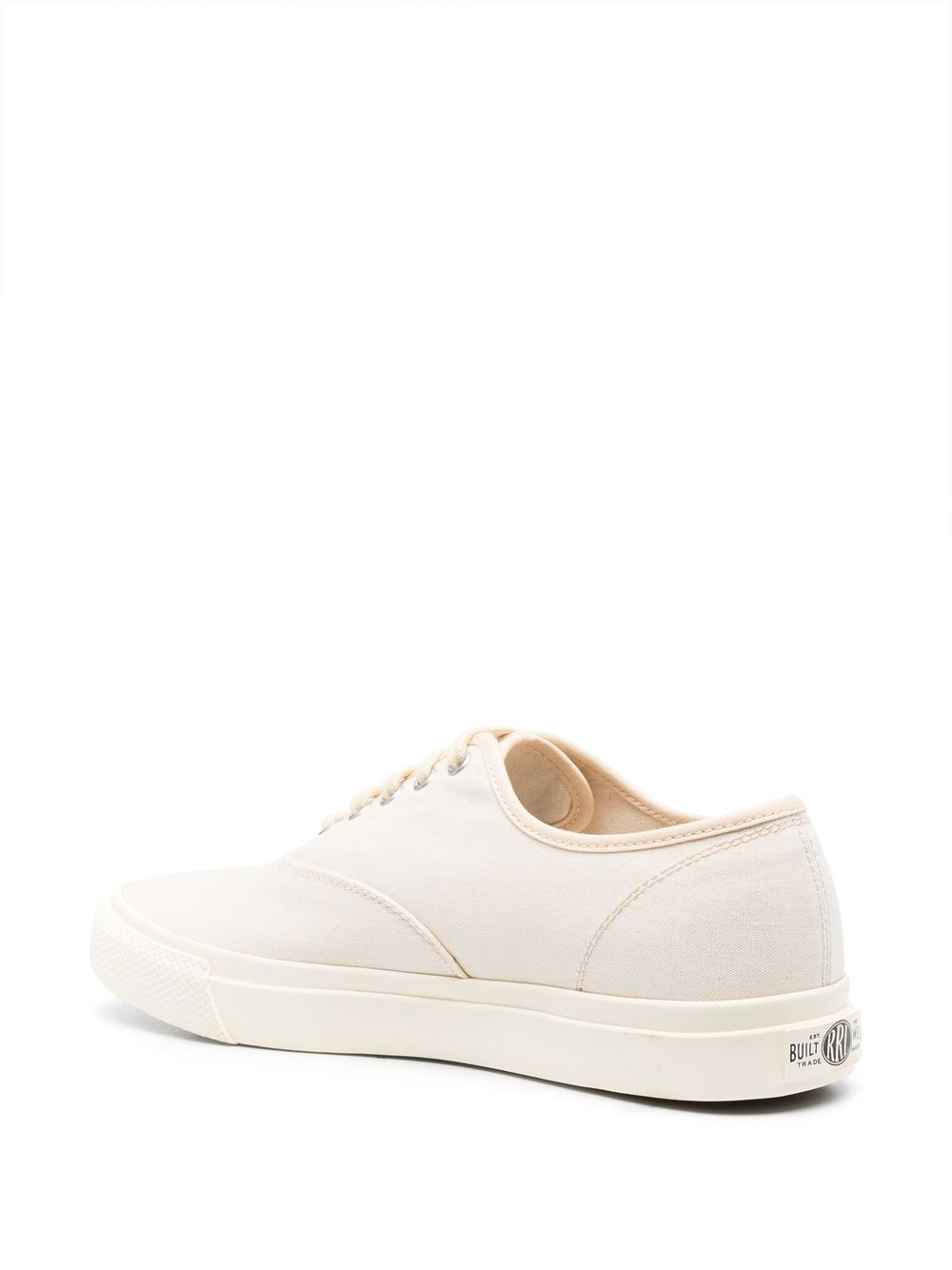 Minimalist Cream Canvas Sneakers