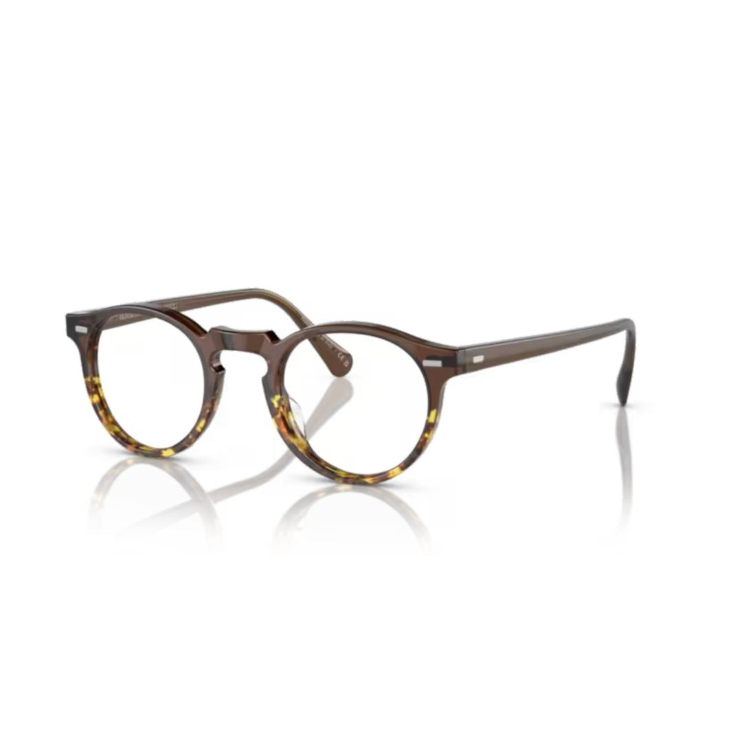 0ov5186 Round Tortoiseshell Acetate Eyeglasses with Keyhole Bridge