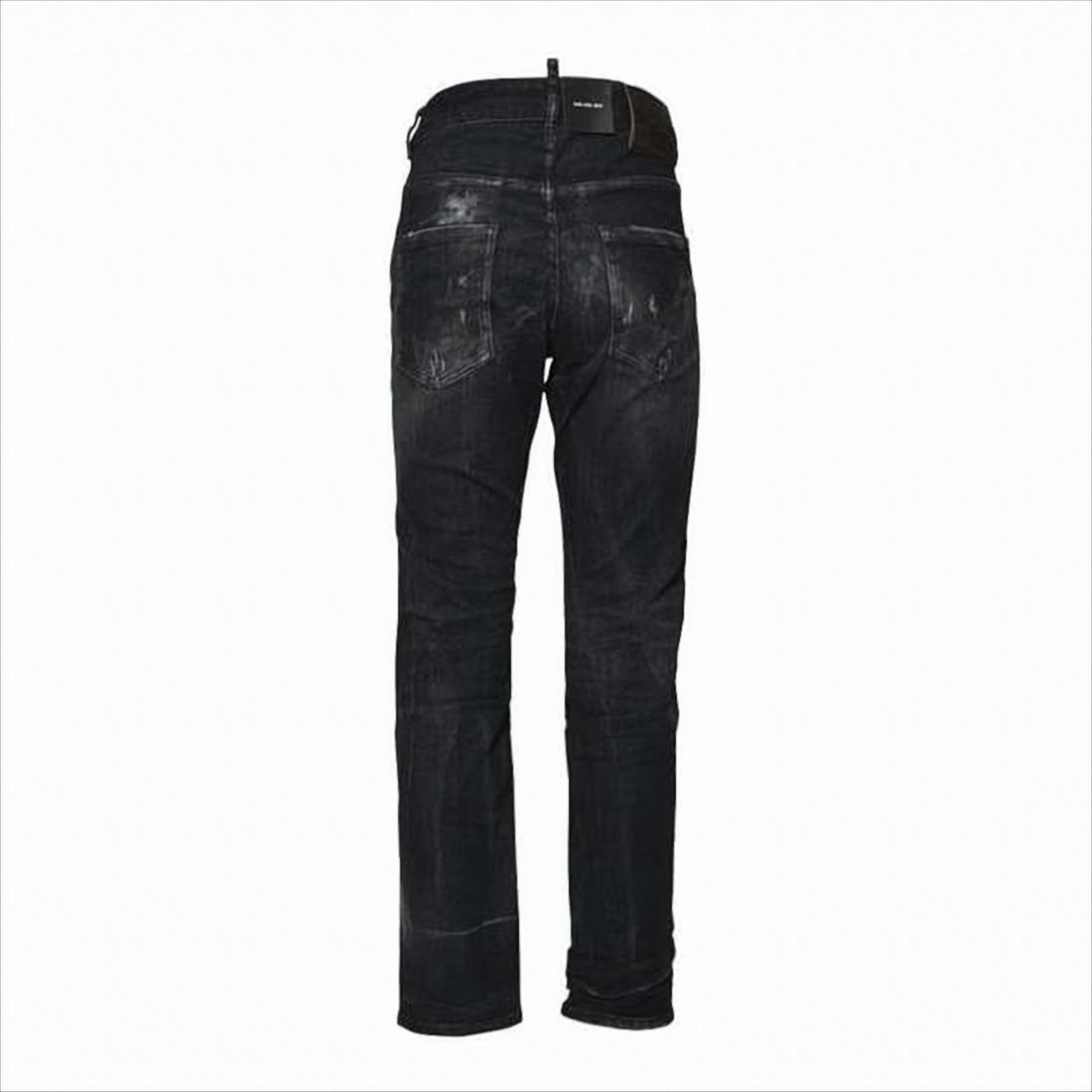Distressed Slim-Fit Denim Pants