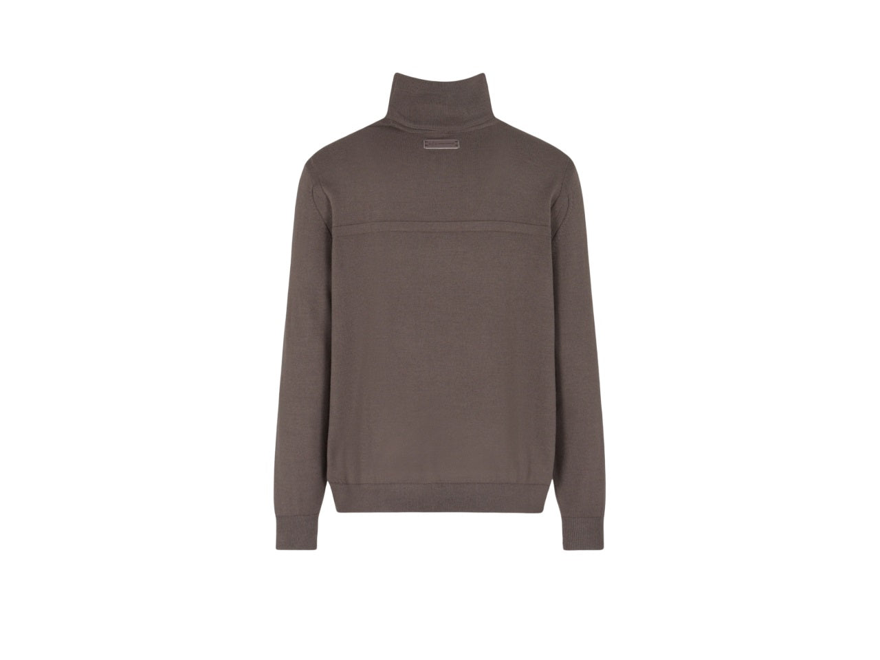 Regular Fit Turtleneck Sweater with Ribbed Details