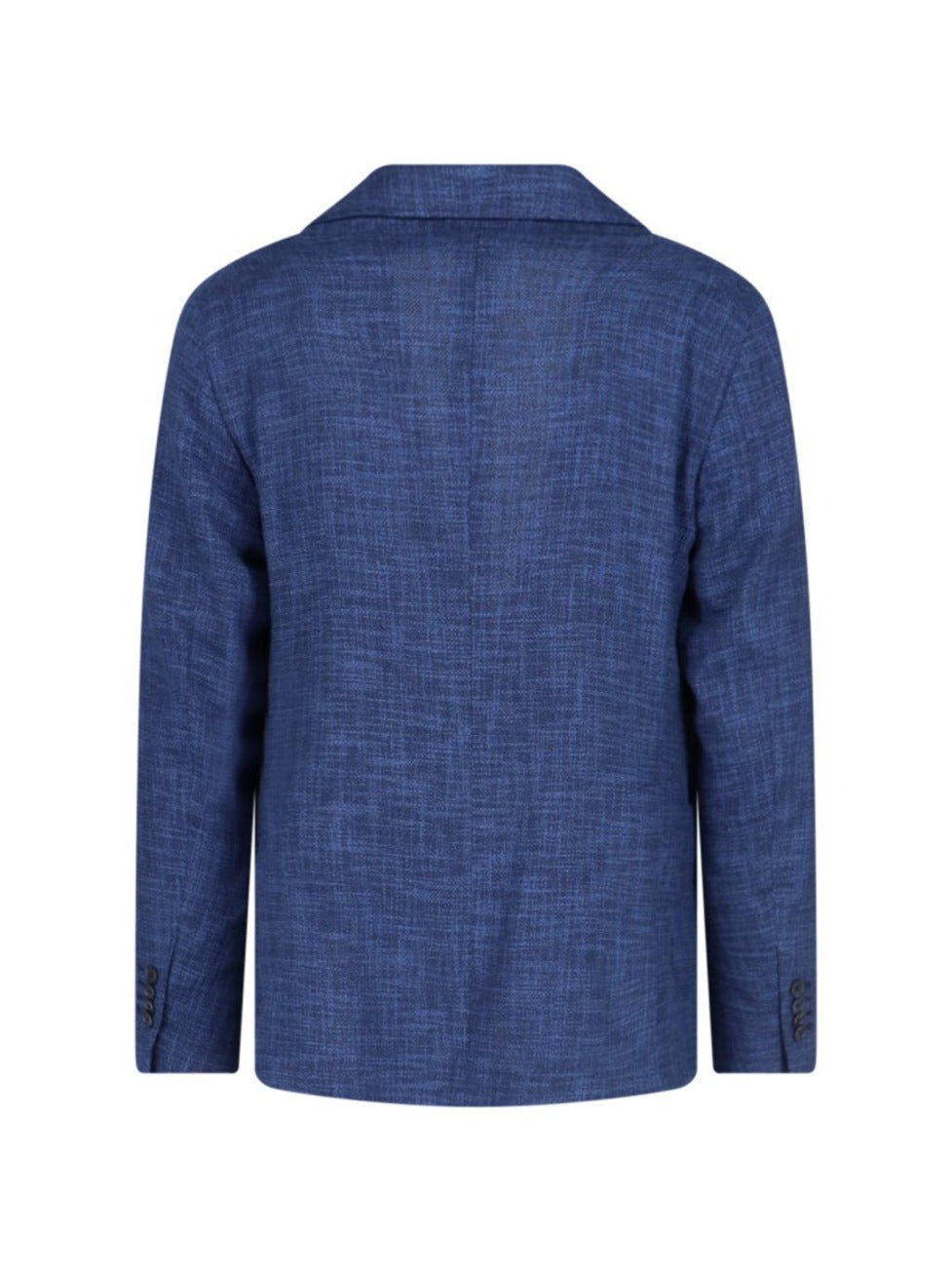 Single-Breasted Blazer – Blue Mélange