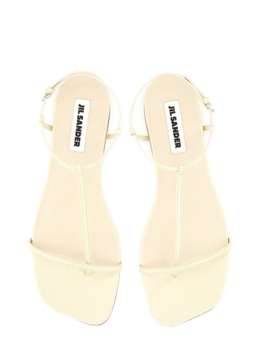 Leather Sandals With Ankle Strap