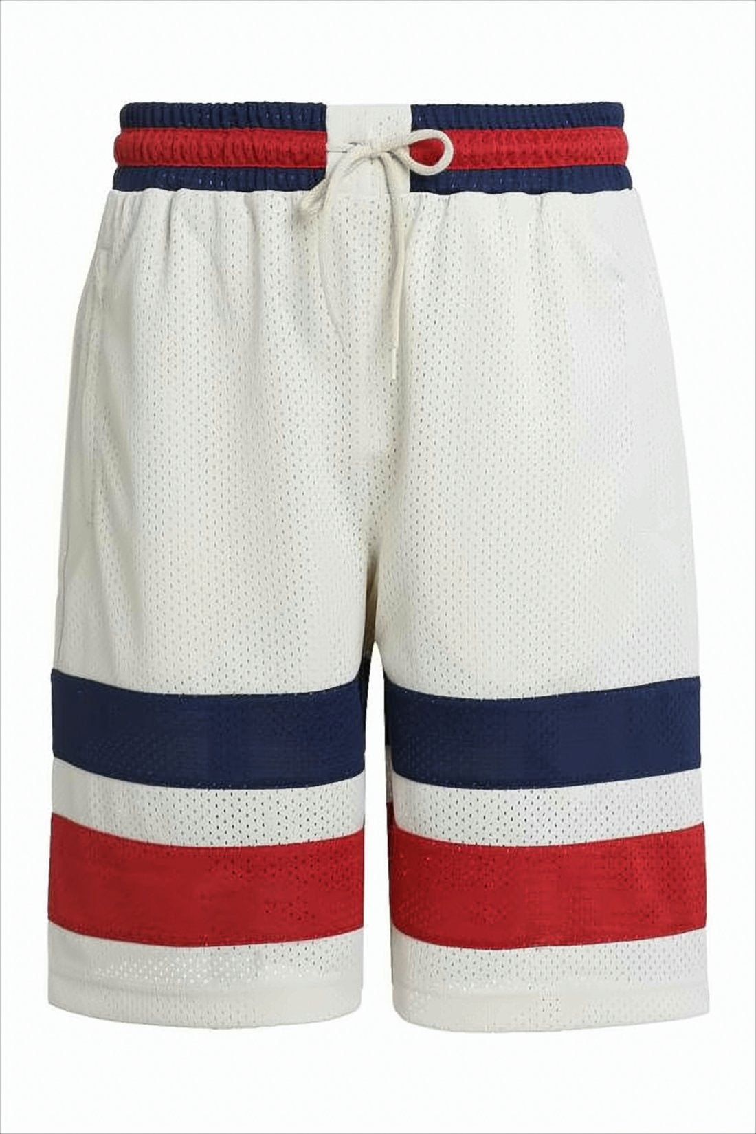 Navy and Red Striped Performance Shorts