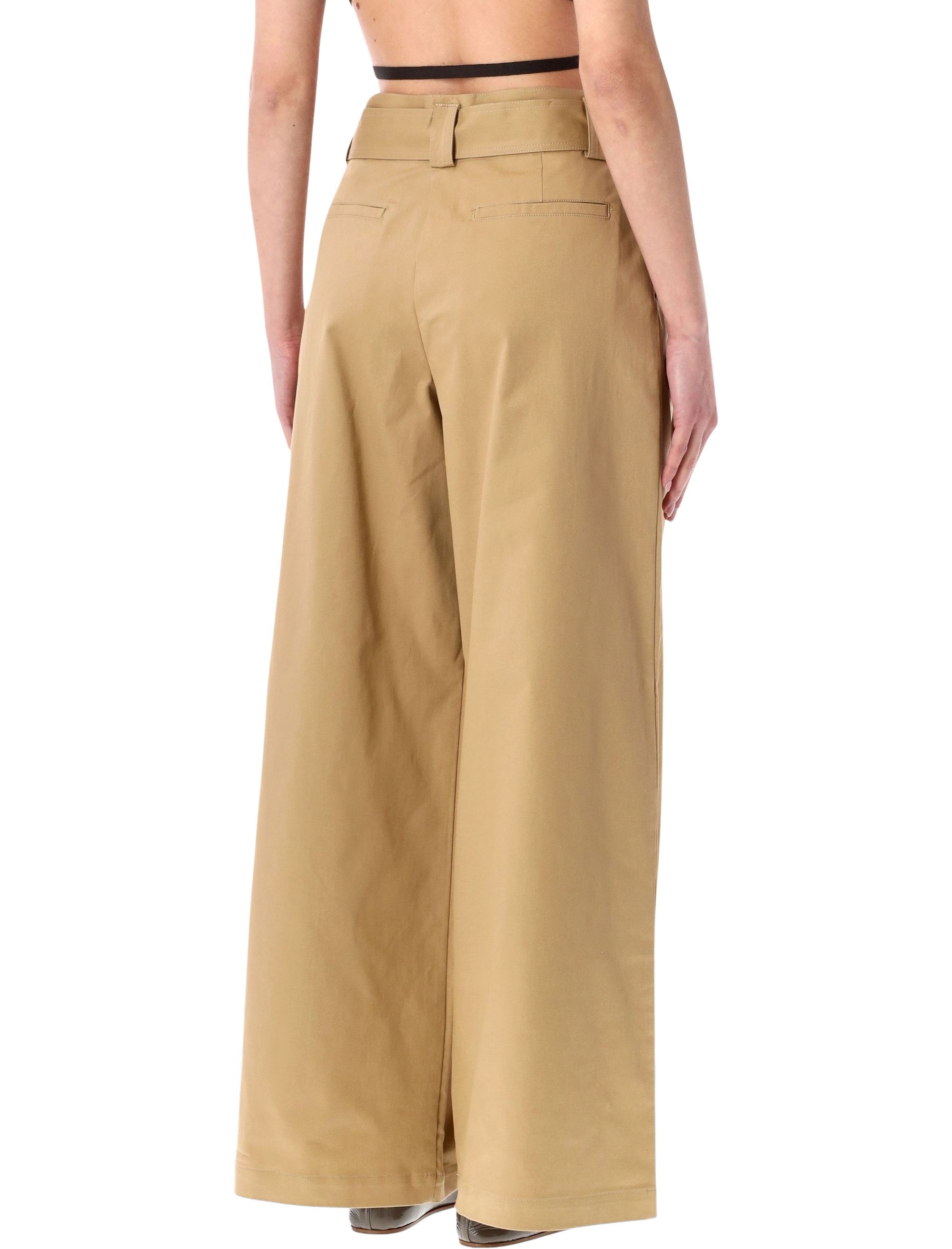 Riva High-Rise Pleated Trousers