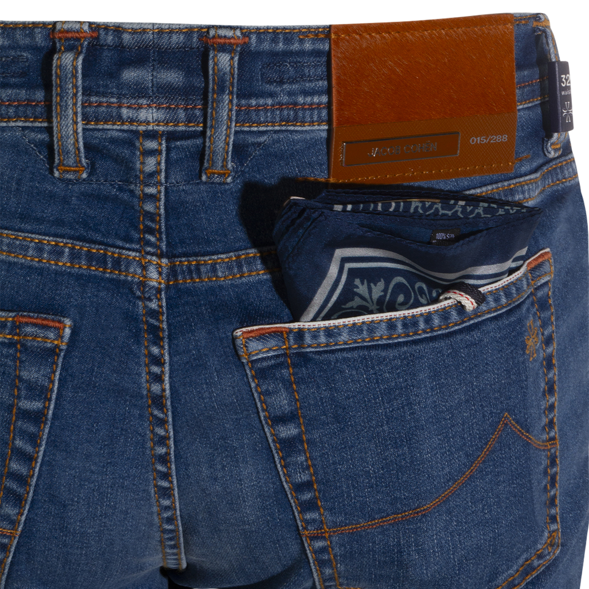 Slim Fit Jeans With Medium Blue Wash