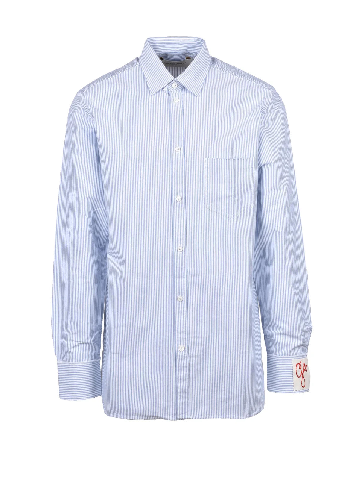 Cotton Shirt - Blue/White