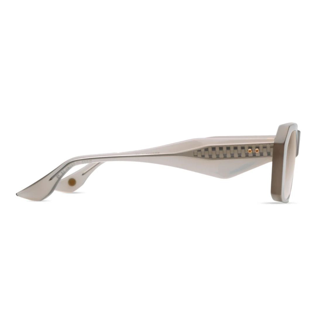 Noxya Rectangular Gradient Sunglasses with Checkered Temples